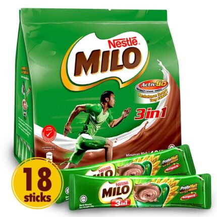 Milo 3-in-1 Chocolate Powder (Richer than The Original) -  18 Sticks